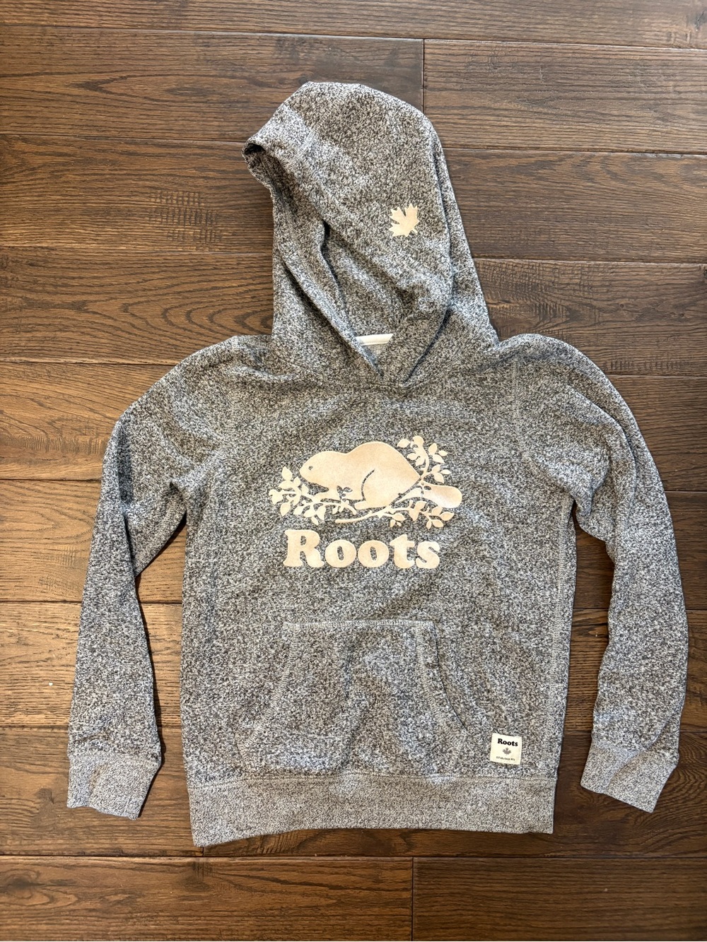 Roots Kids Salt and Pepper Hoodie Size XL 11-12 Years Old
